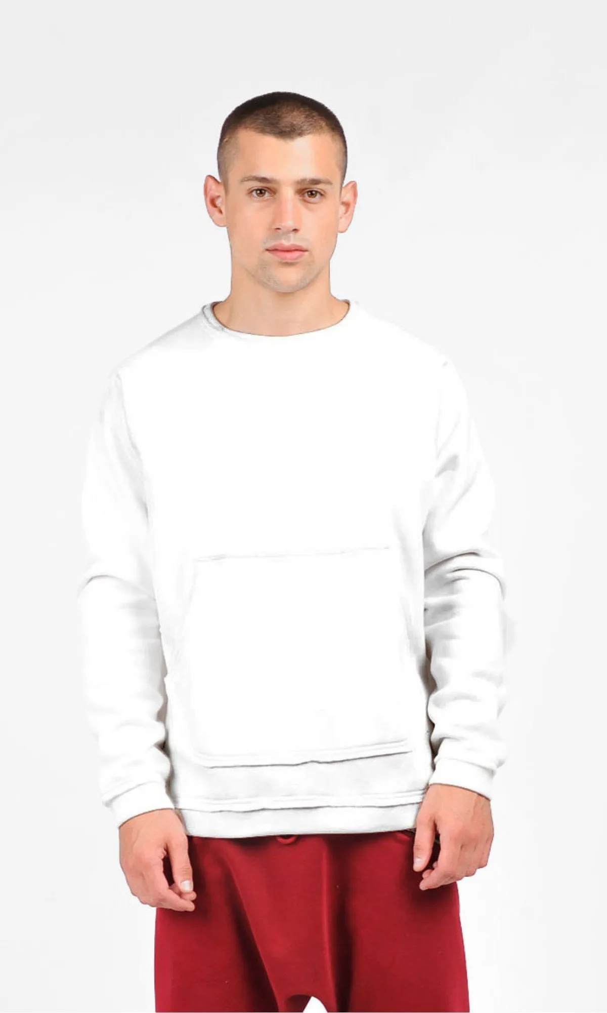 Aakasha  |Pullovers Unisex Blended Fabrics Street Style Plain Cotton