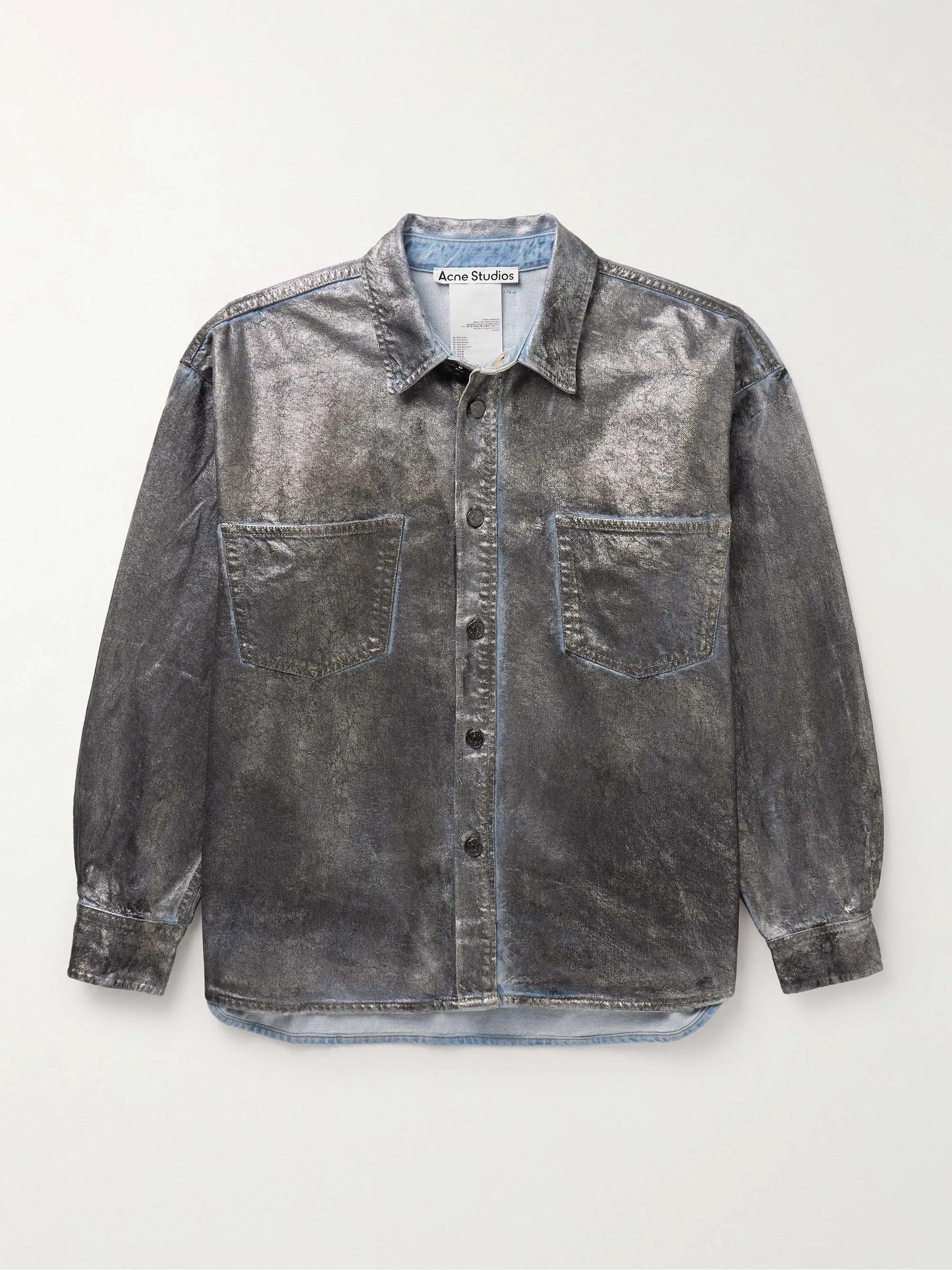 Acne Studios  |Denim Long Sleeves Cotton Designers Shirts