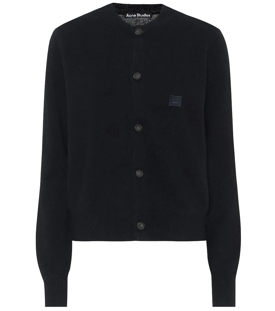 Acne Studios  |Wool Long Sleeves Plain Elegant Style Cardigans