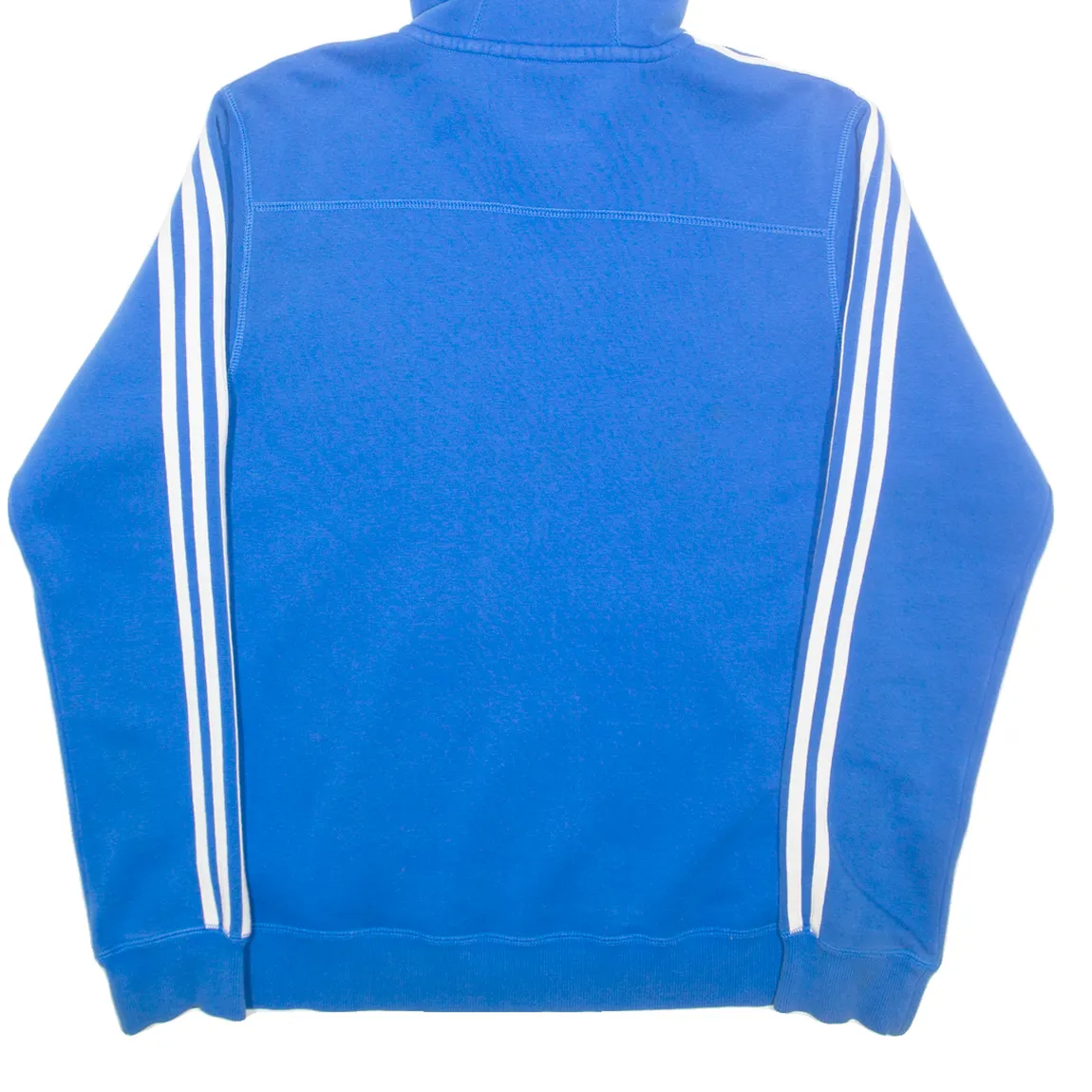 ADIDAS Mens Blue Hoodie Full Zip S