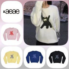 AEAE  |U-Neck Long Sleeves V-neck & Crew neck