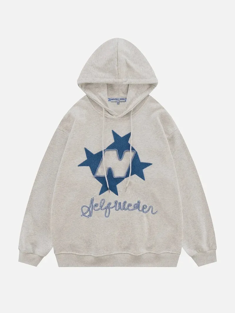 Aelfric Eden  |Pullovers Star Unisex Street Style Long Sleeves Cotton