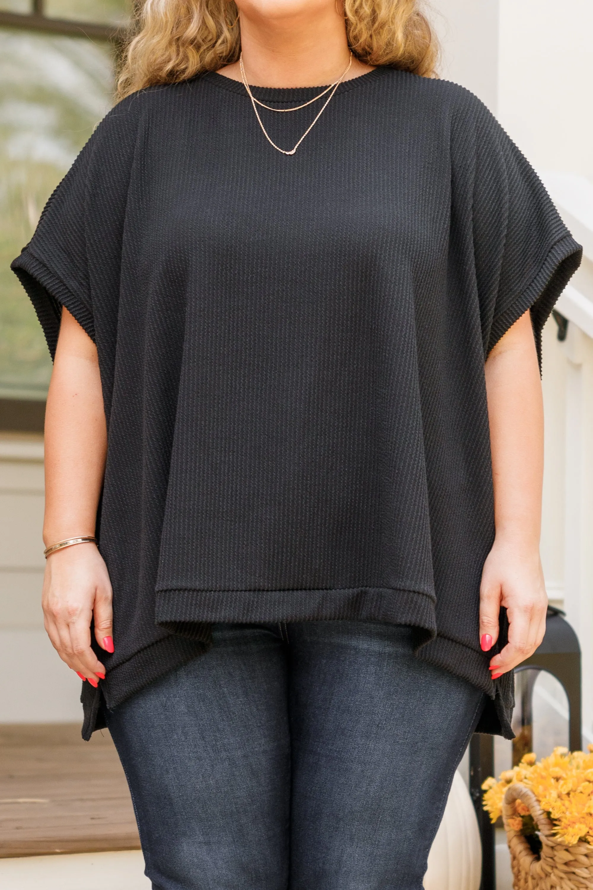 All About Knits Top, Black