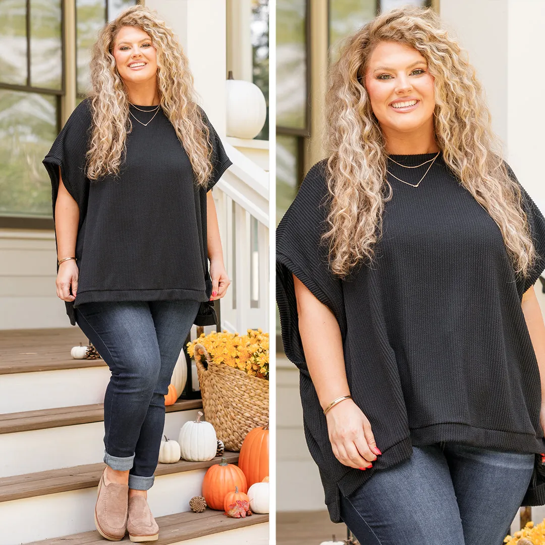 All About Knits Top, Black