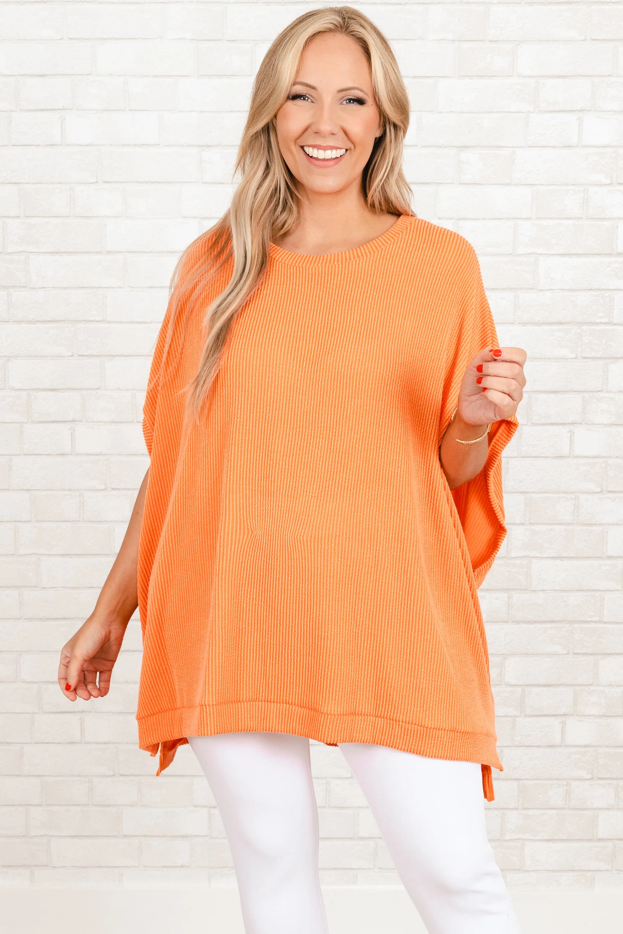 All About Knits Top, Orange