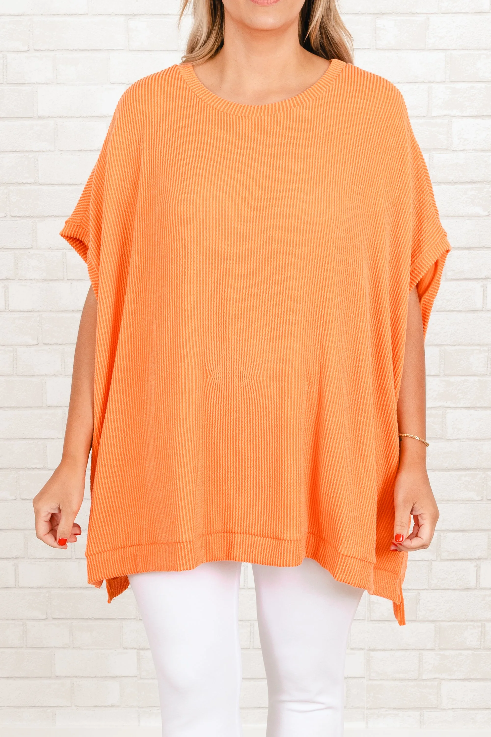 All About Knits Top, Orange