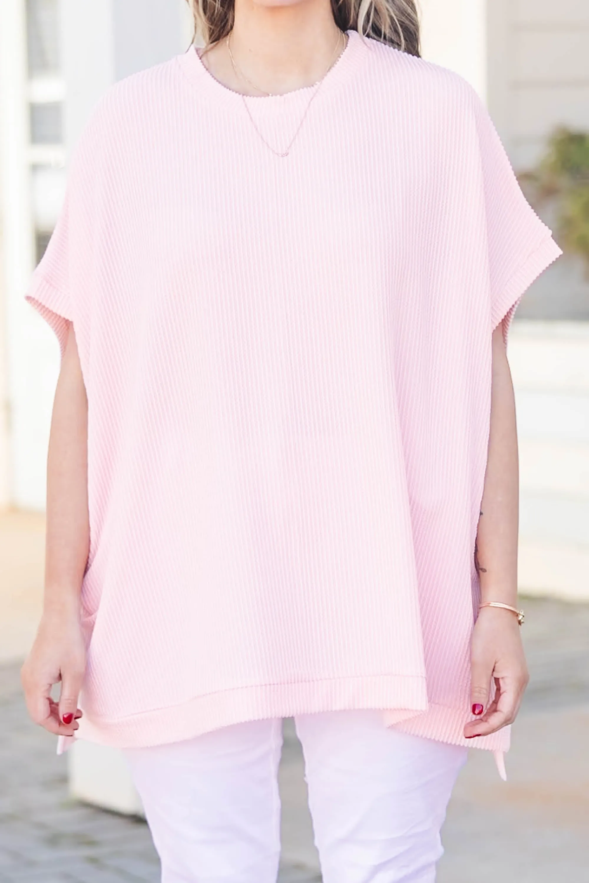 All About Knits Top, Pale Peach