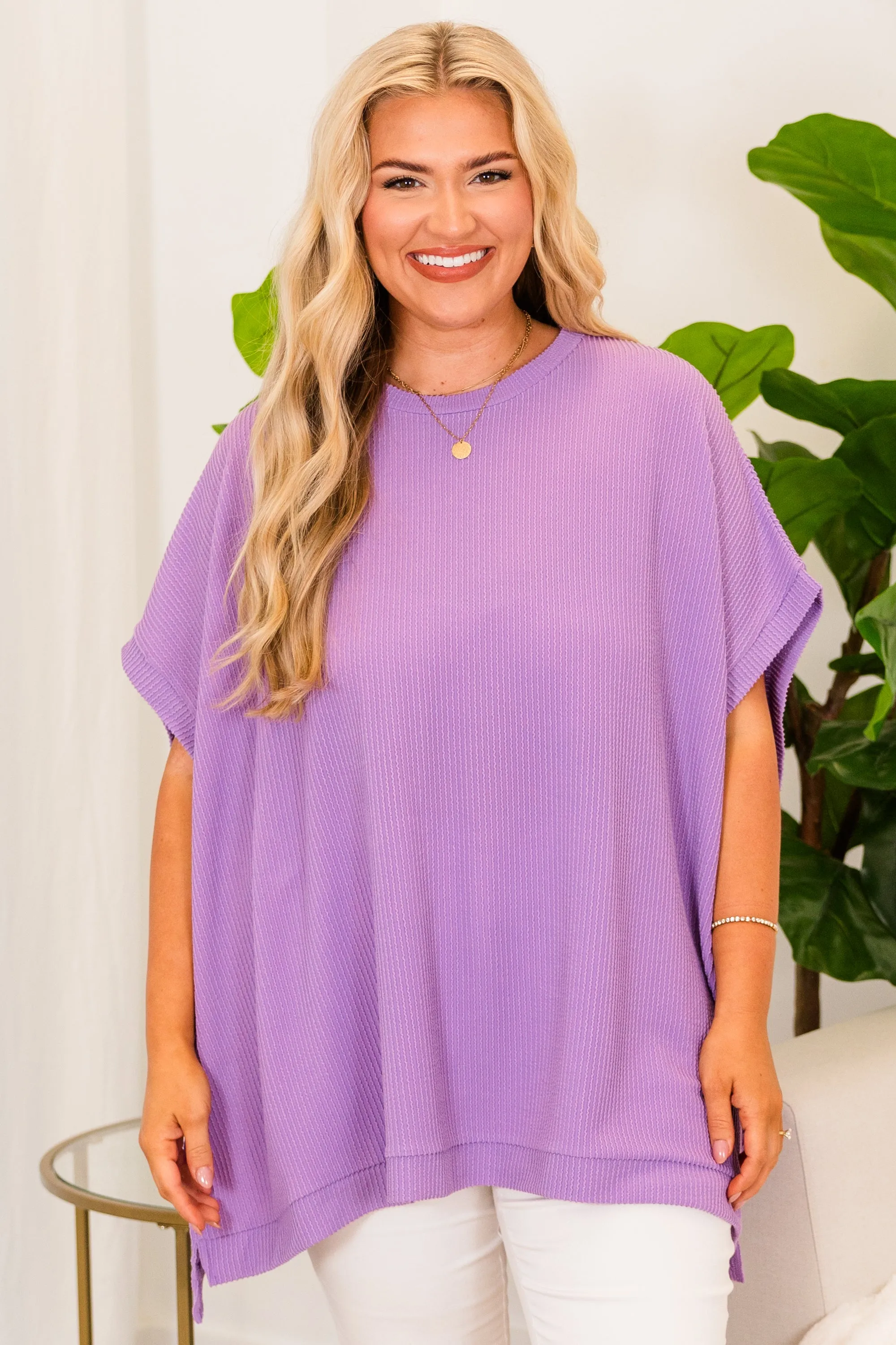 All About Knits Top, Purple