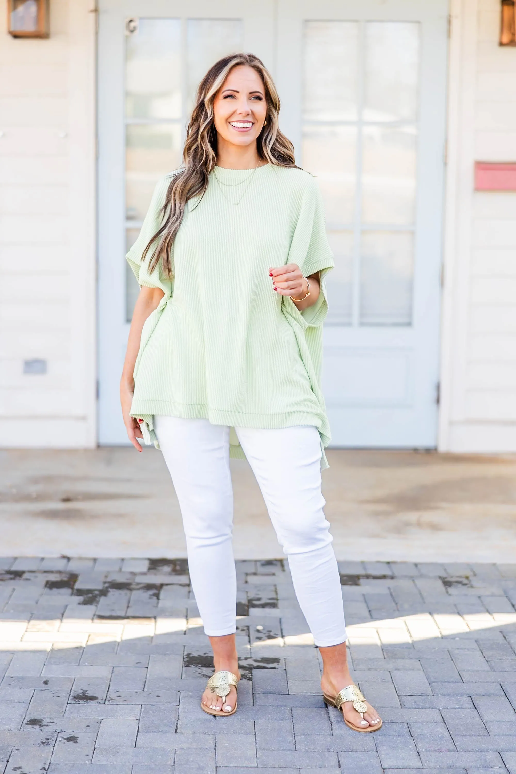 All About Knits Top, Sage