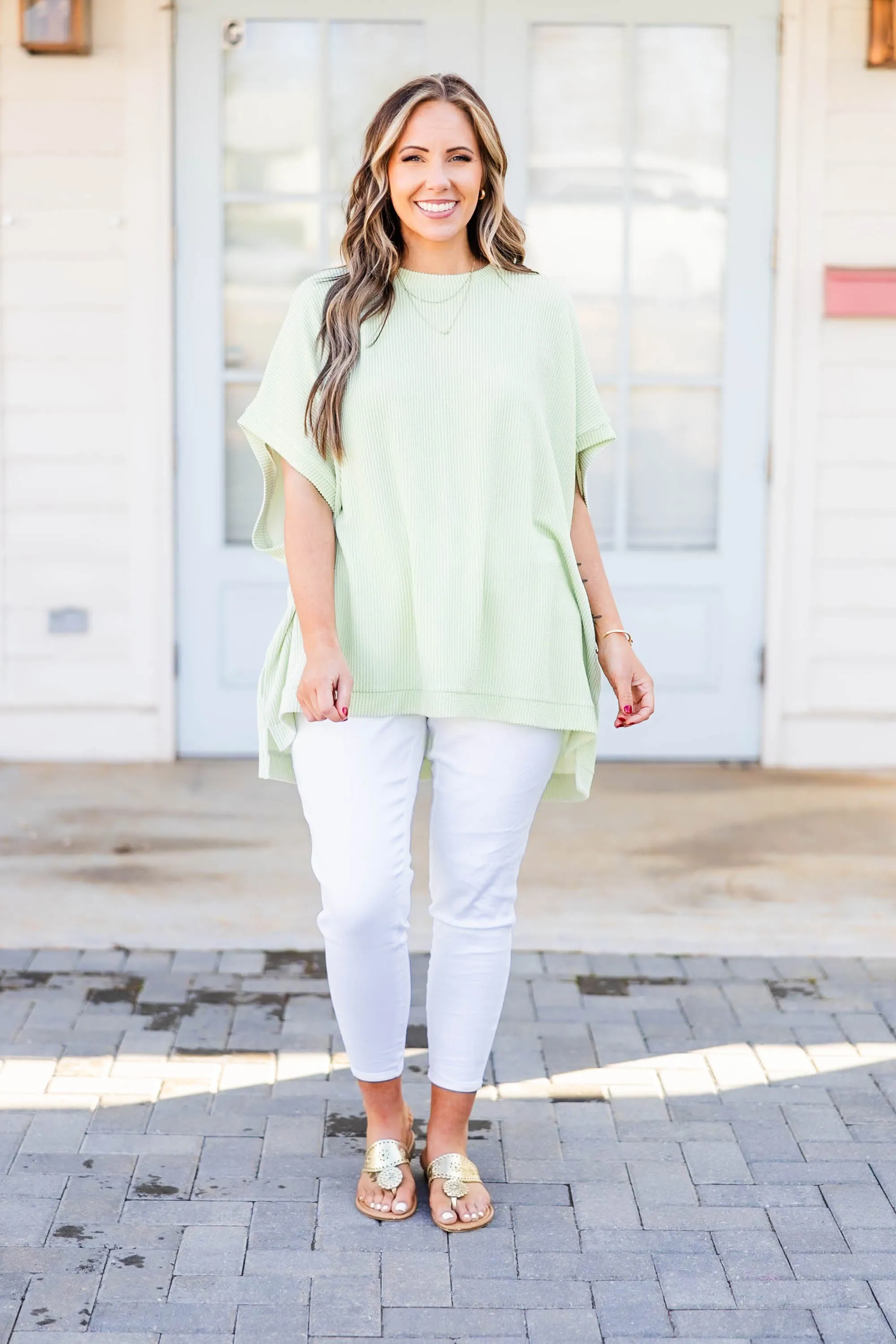 All About Knits Top, Sage