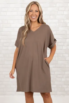 Always A Classic Dress, Mocha