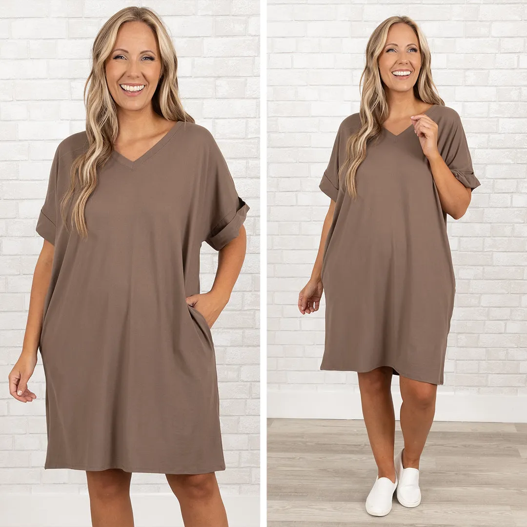 Always A Classic Dress, Mocha