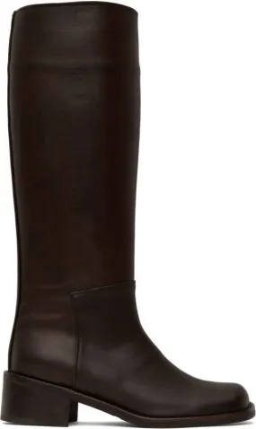 AMOMENTO Brown Long Boots