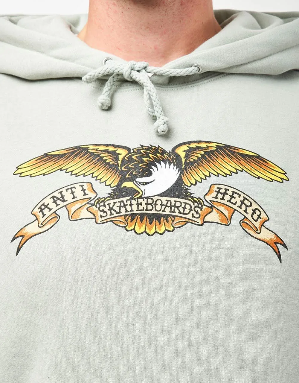 Anti Hero Eagle Pullover Hoodie - Dusty Sage/Black