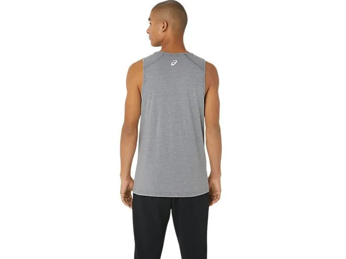 ASICS MEN'S HEX GREY TANK SINGLET