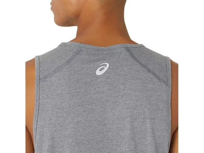 ASICS MEN'S HEX GREY TANK SINGLET