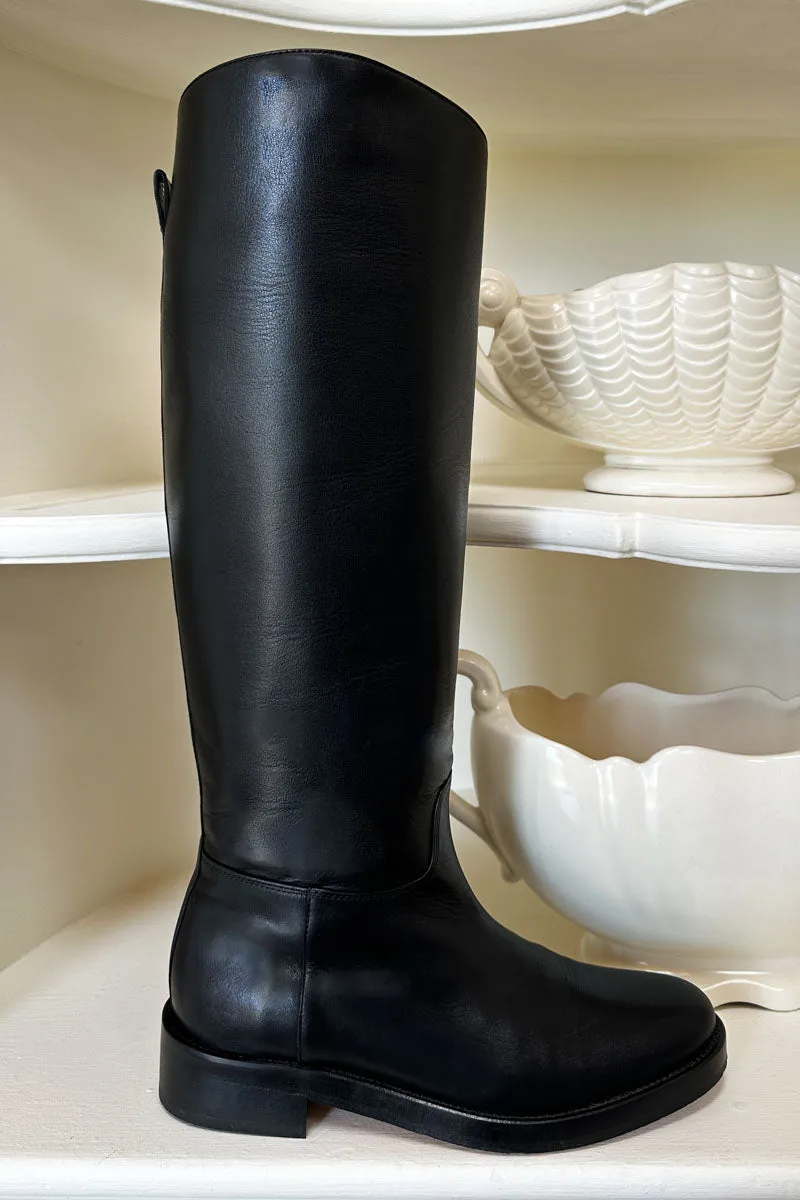 Atelier Equestrian Boot - Black Leather