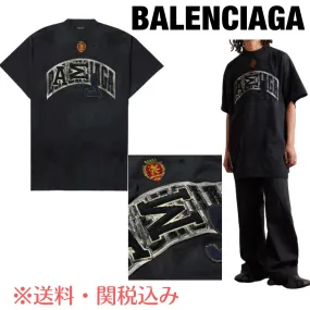 BALENCIAGA  |Pullovers Unisex Street Style Cotton Short Sleeves Oversized