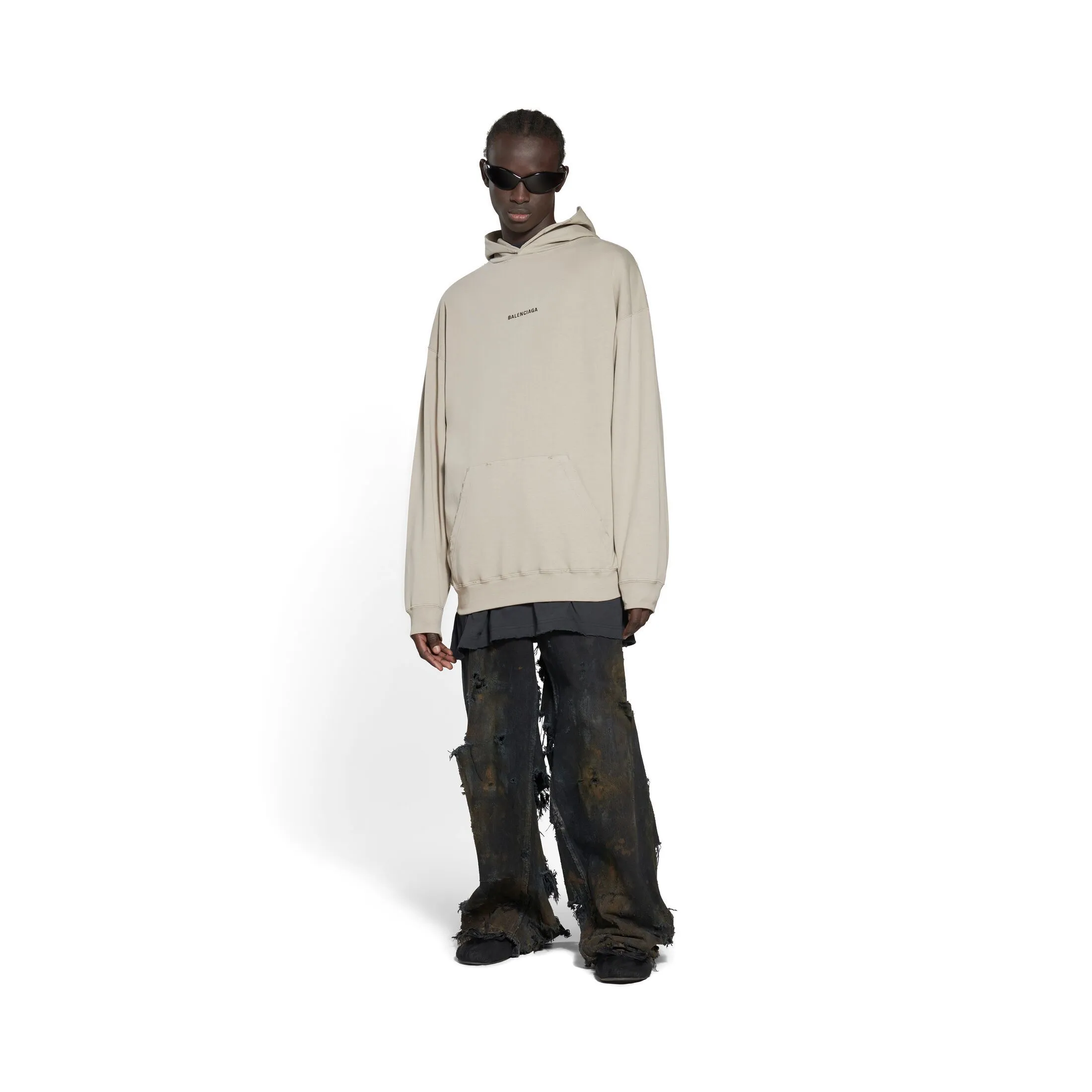 BALENCIAGA  |Pullovers Unisex Street Style Long Sleeves Plain Cotton