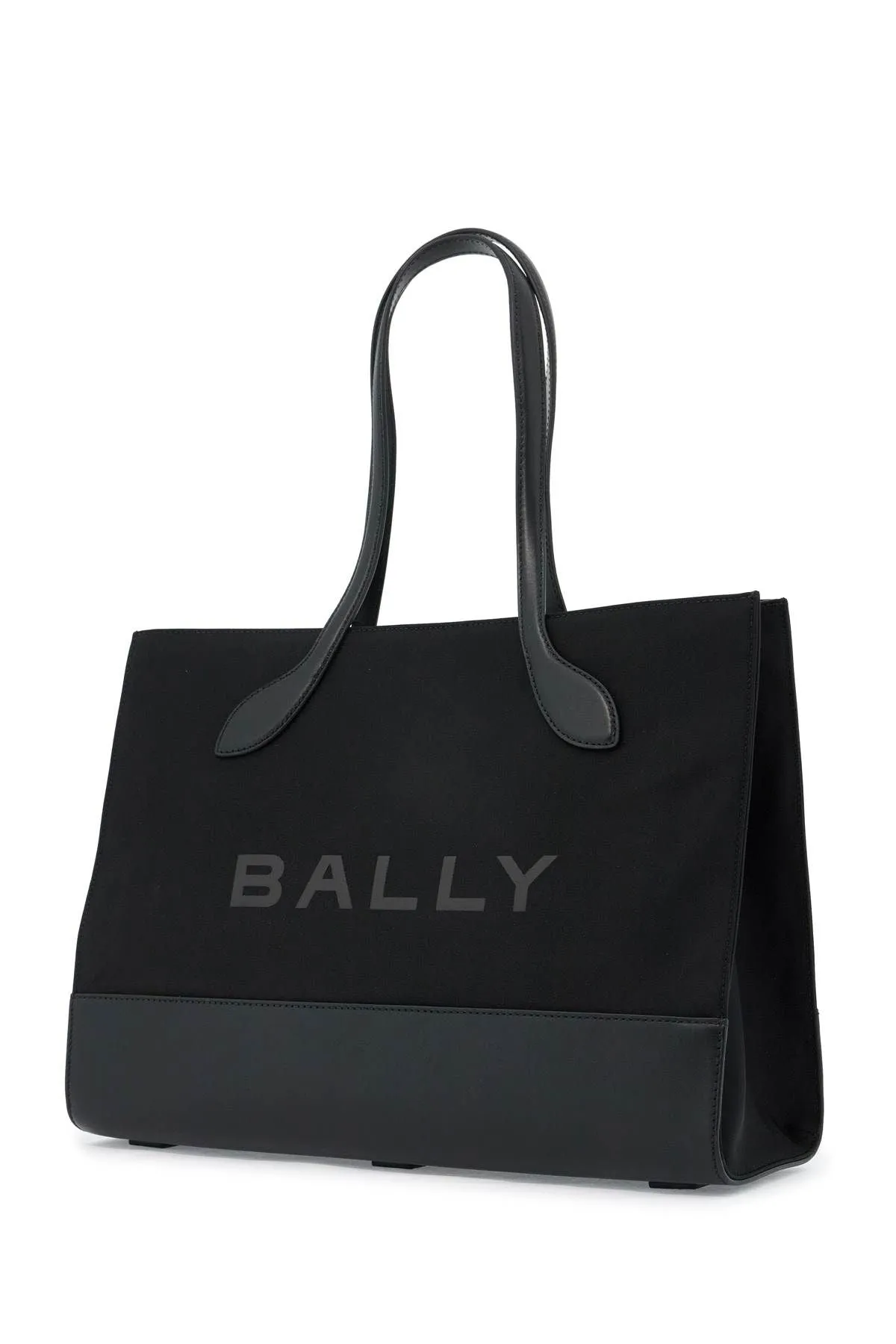 Bally    Bally East/West Nylon And Leather Tote Bag