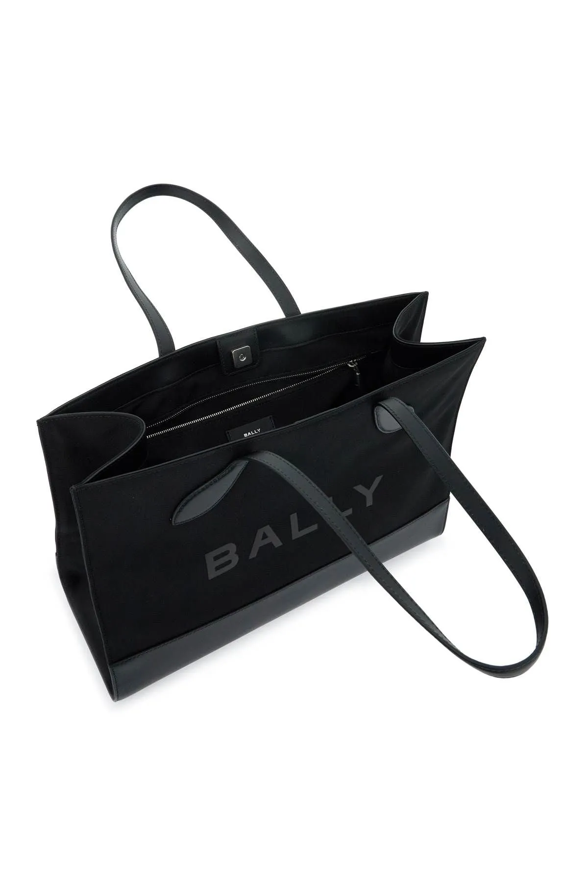 Bally    Bally East/West Nylon And Leather Tote Bag