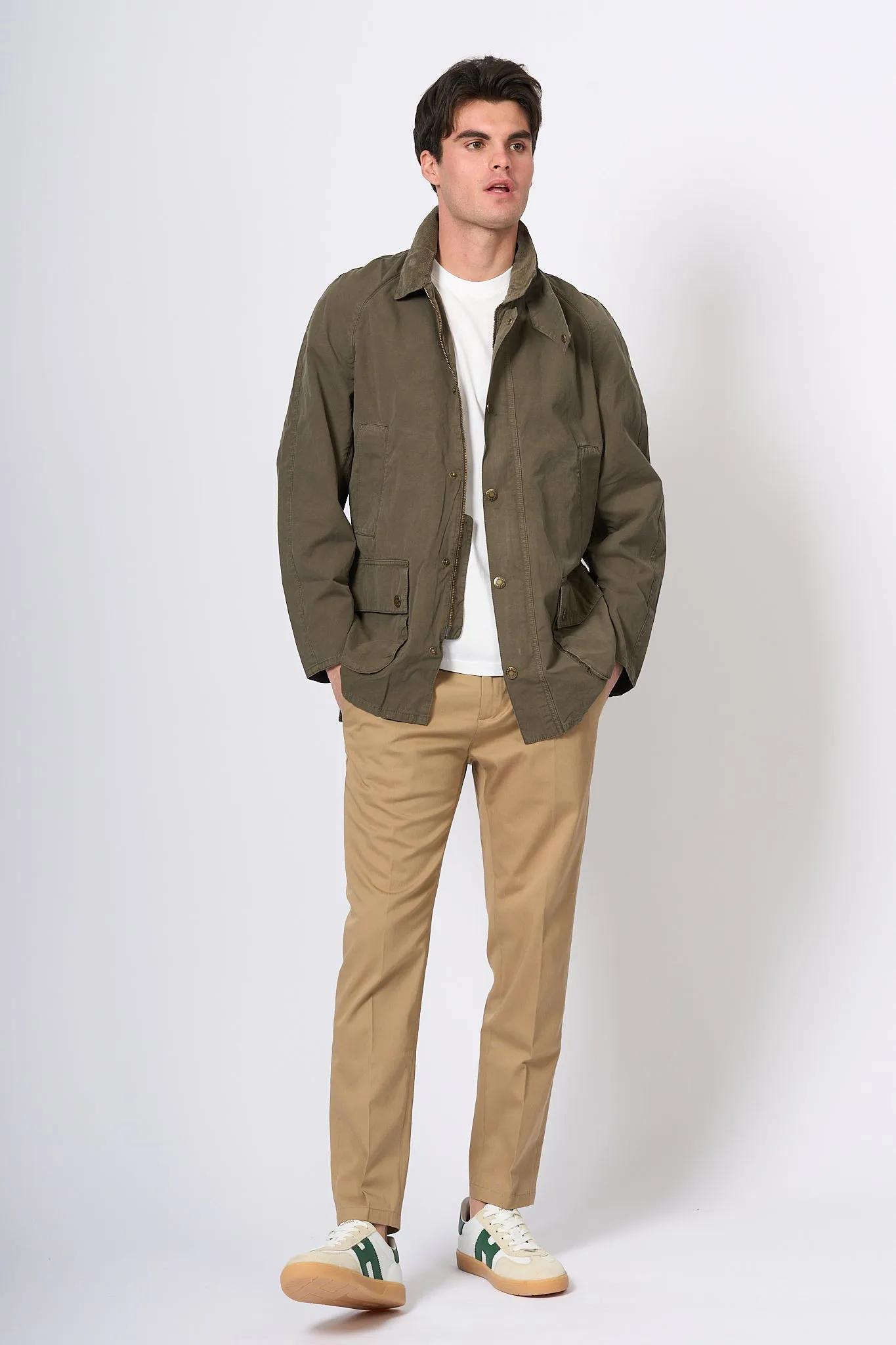 Barbour Giacca Ashby Oliva Uomo