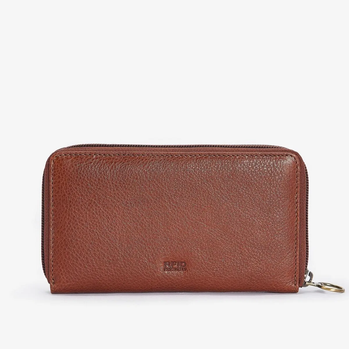 Barbour Laire Leather Medium Purse in Brown