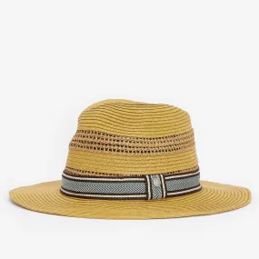 Barbour Men's Haydon Fedora Hat Tan/Green