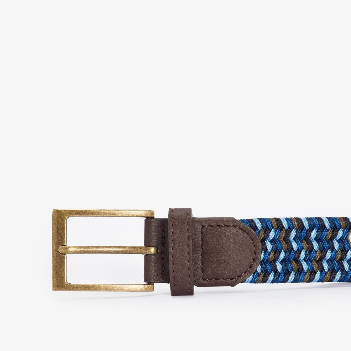 Barbour Men's Kildare Stretch Webbing Belt in Blue