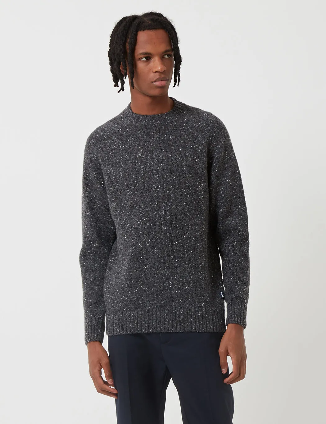 Barbour Netherton Knit Sweatshirt - Charcoal Grey