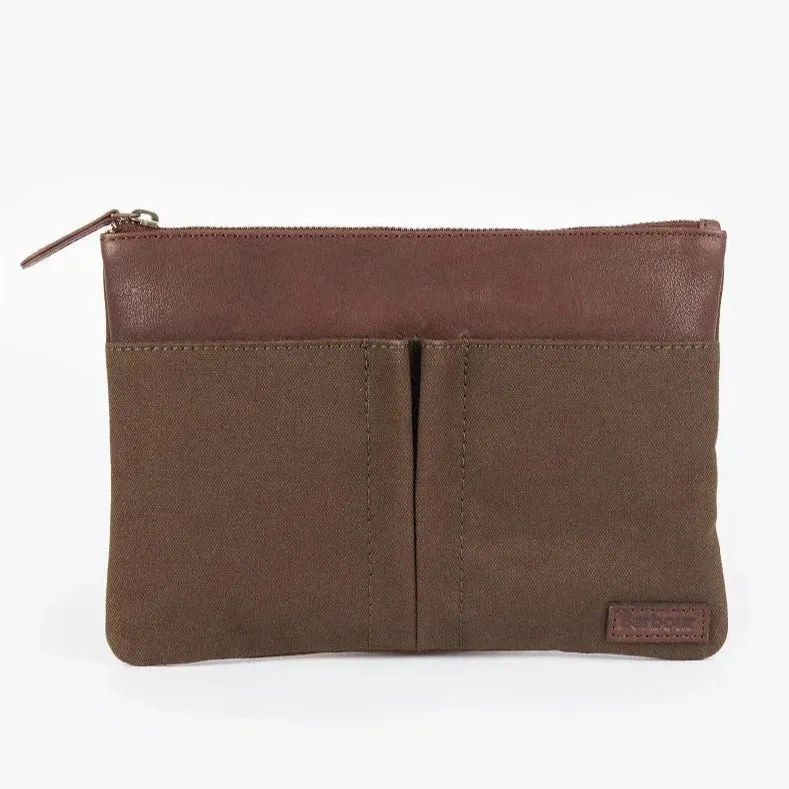 Barbour Padbury Pouch in Olive