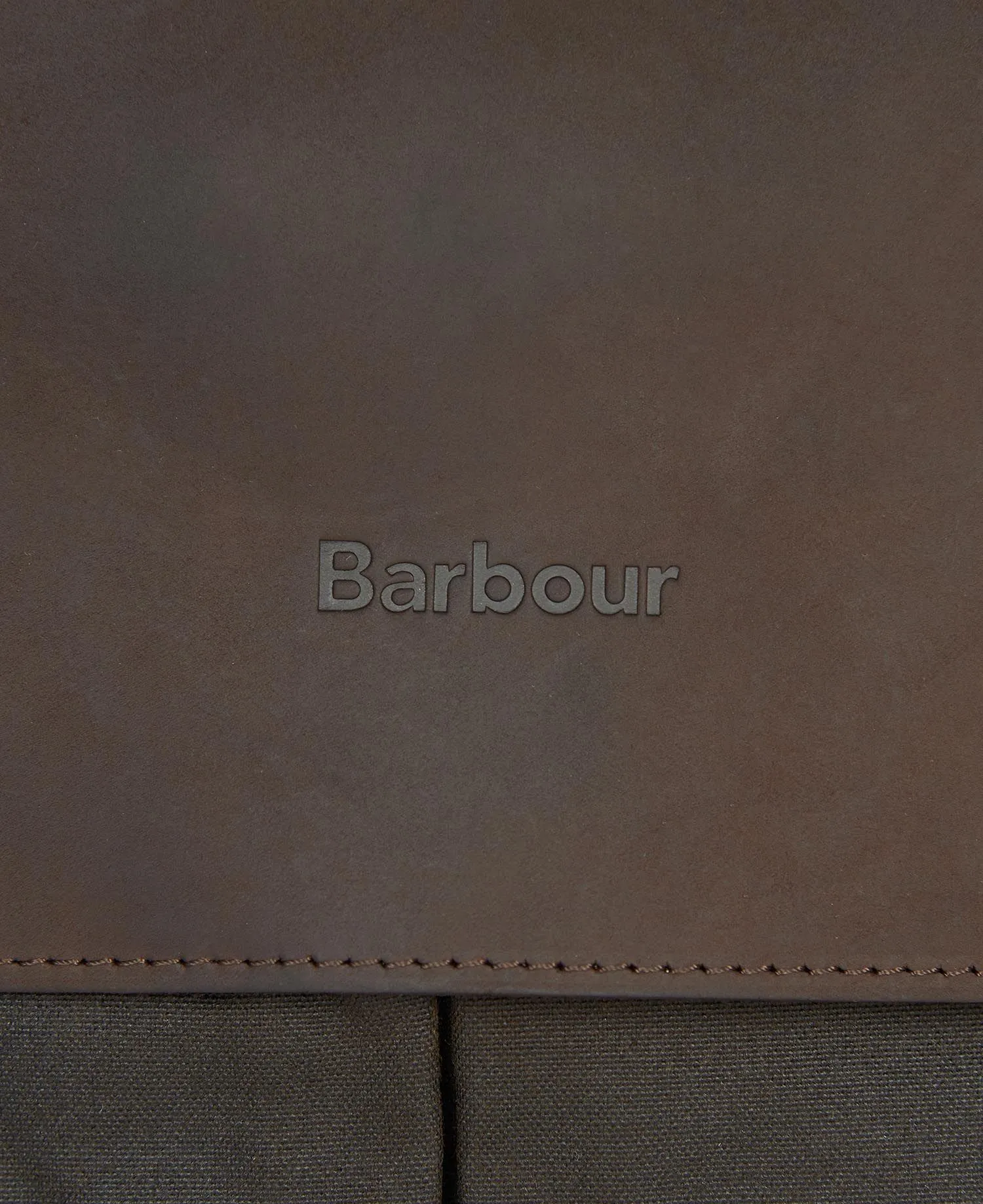 Barbour Porte documents ciré en cuir