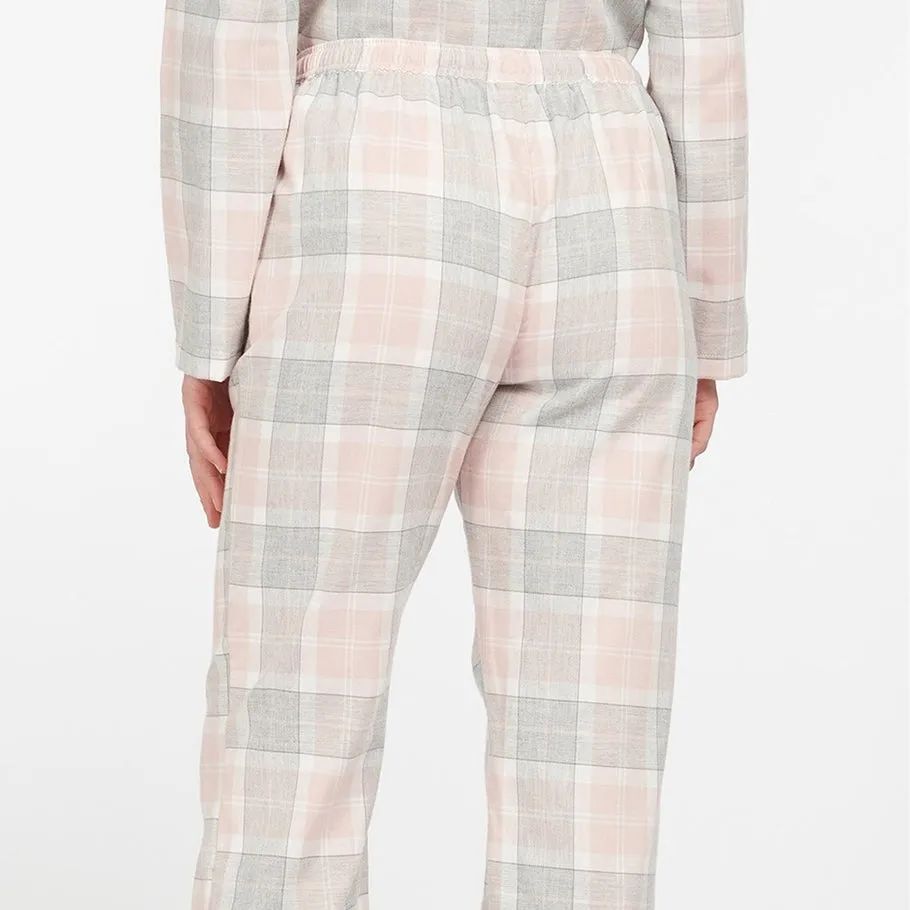 Barbour Women's Nancy Pyjama Trousers in Pink Tartan