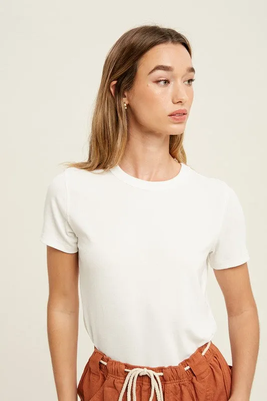 Basic Ribbed Tee