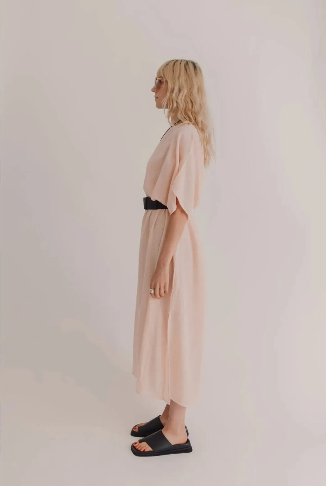 Basic Sile Dress - Blush