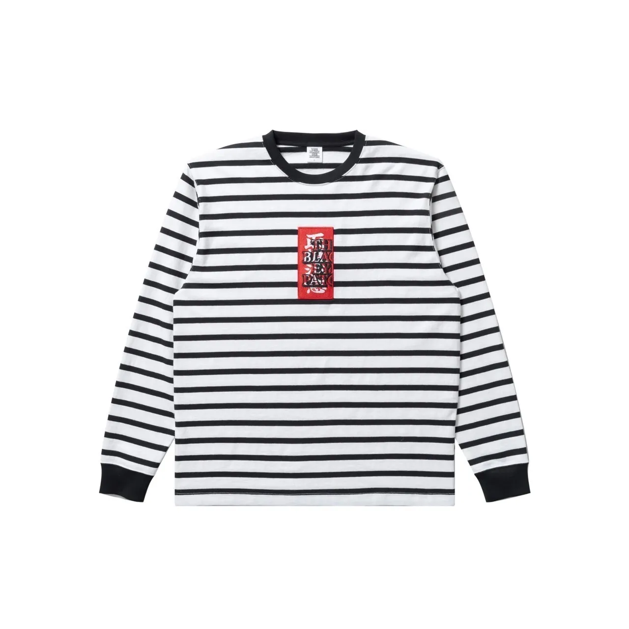 BlackEyePatch  |Crew Neck Pullovers Stripes Unisex Street Style Long Sleeves