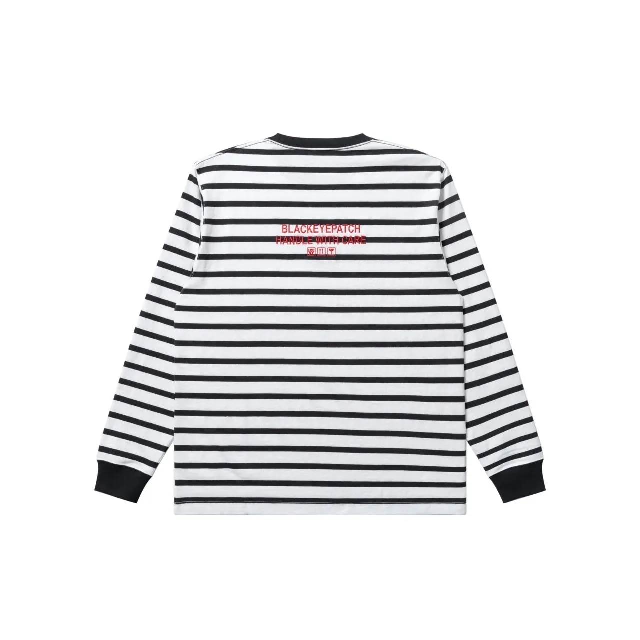 BlackEyePatch  |Crew Neck Pullovers Stripes Unisex Street Style Long Sleeves