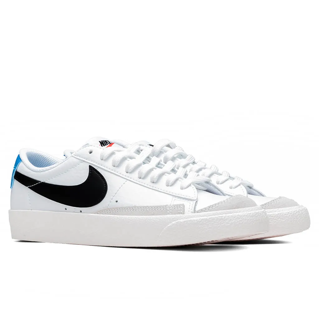 Blazer Low '77 (GS) - White/Black/LT Photon Blue