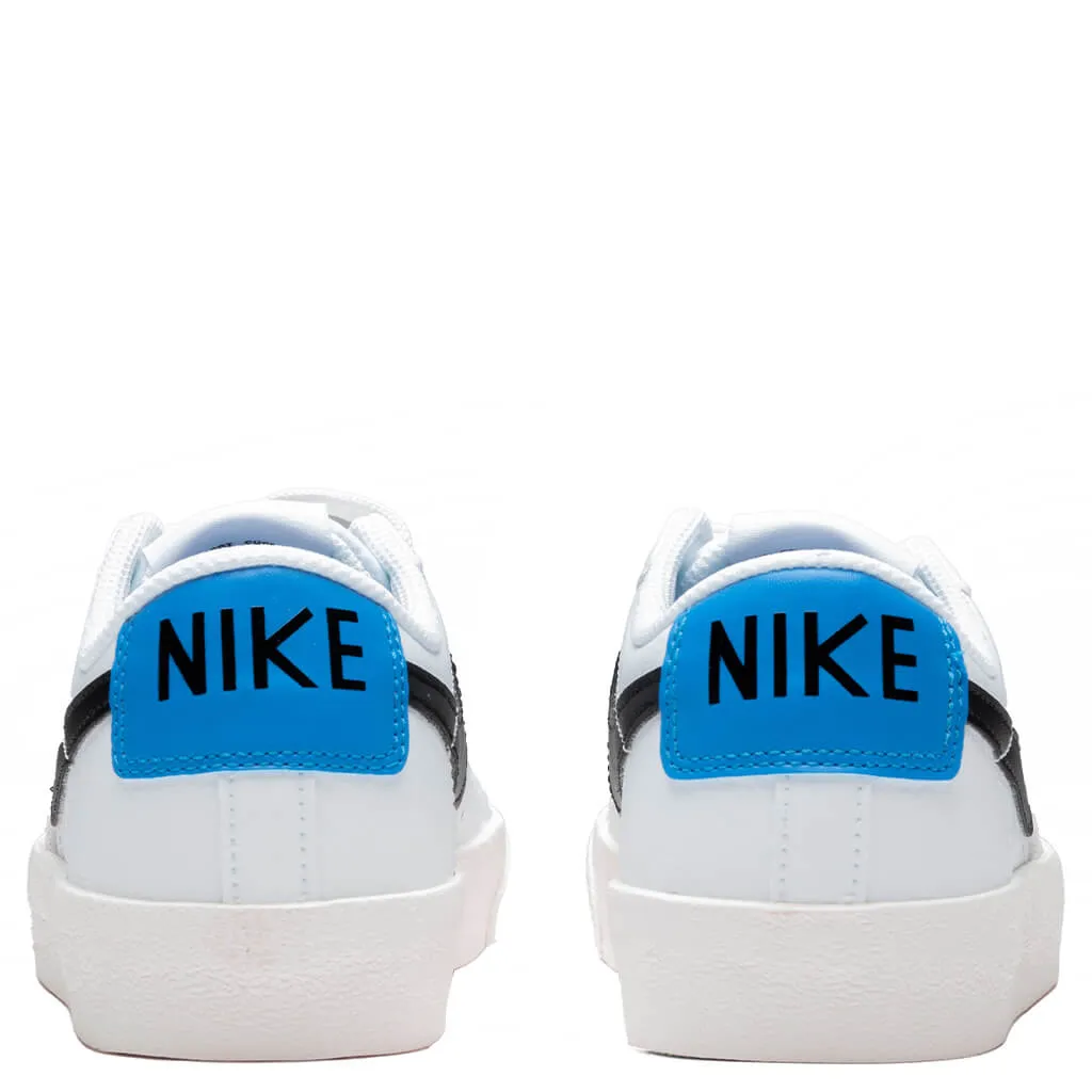 Blazer Low '77 (GS) - White/Black/LT Photon Blue