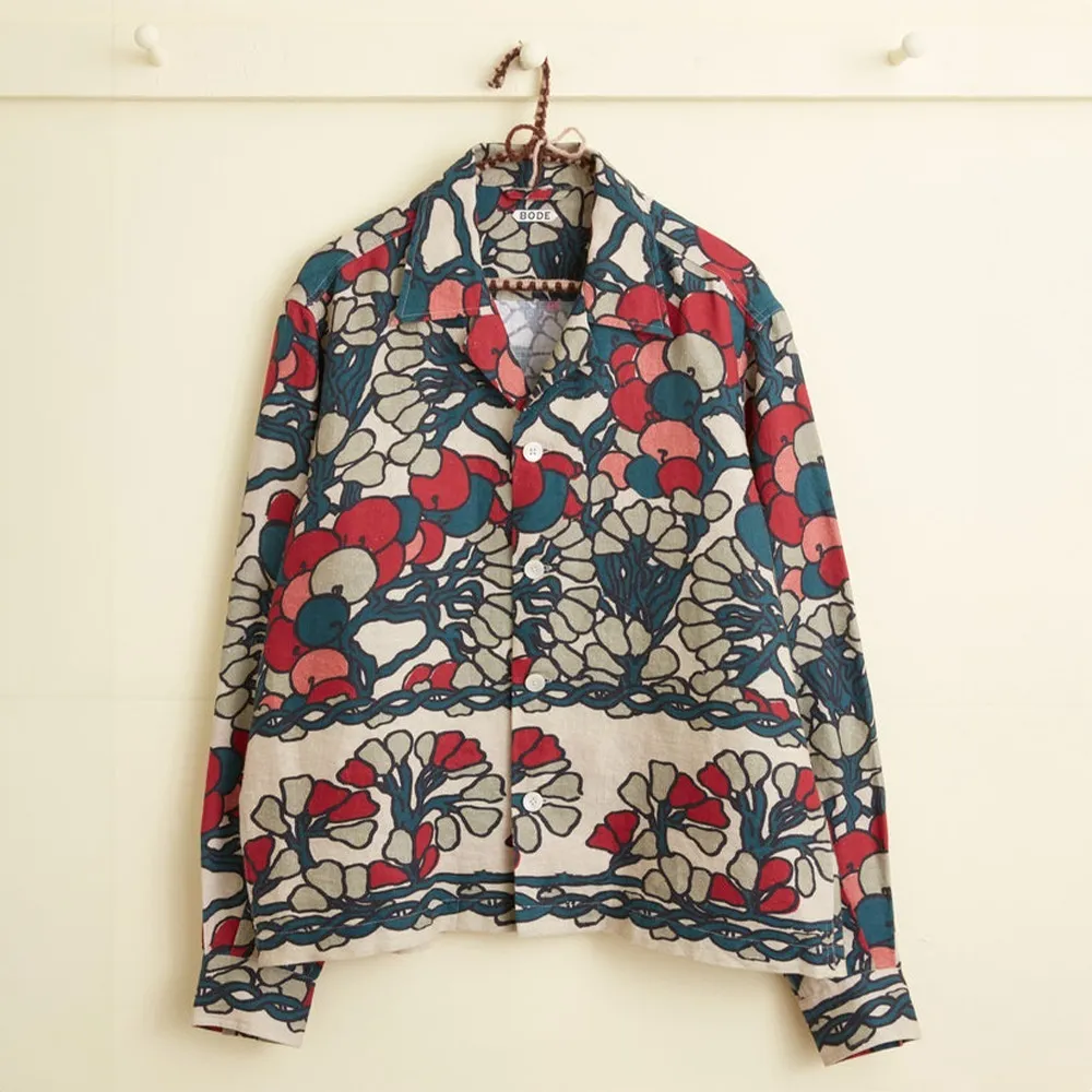 BODE  |Flower Patterns Linen Long Sleeves Shirts