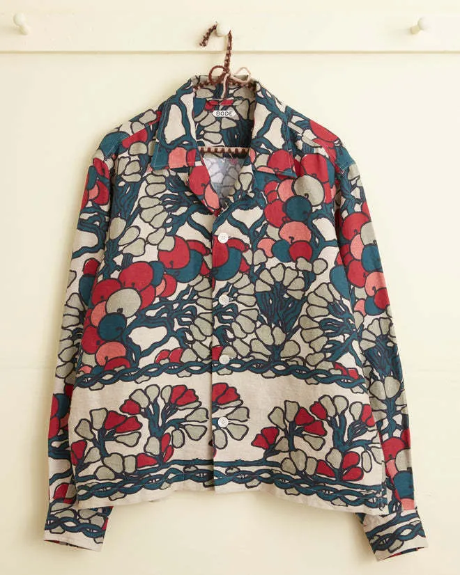 BODE  |Flower Patterns Linen Long Sleeves Shirts