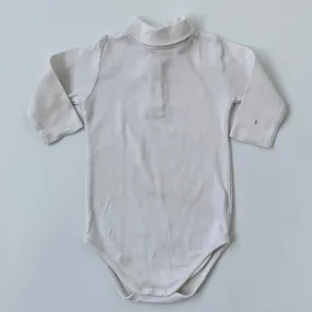 Bonpoint Cafe Au Lait Cotton Poloneck Bodysuit: 18 Months