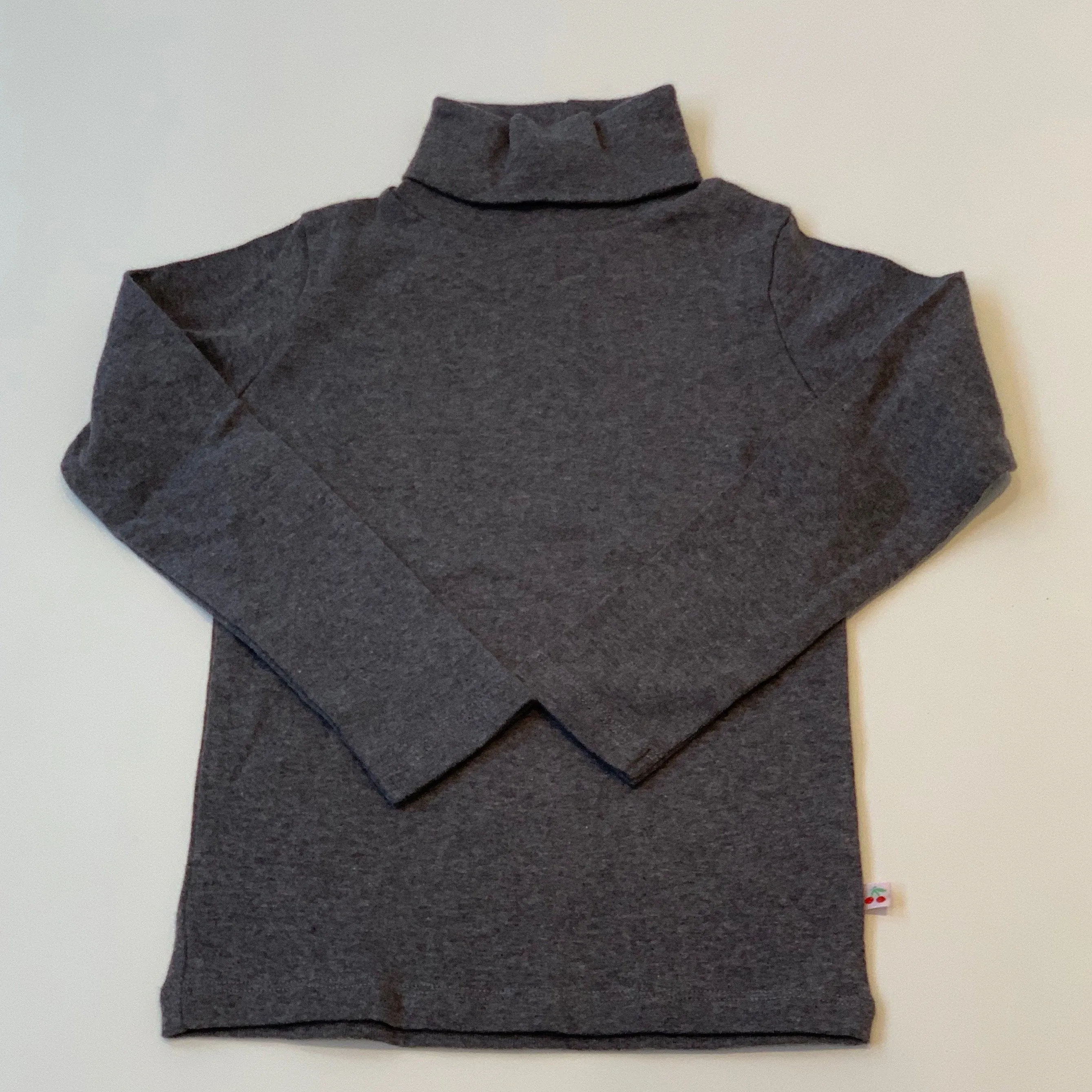 Bonpoint Grey Cotton Poloneck: 6 Years