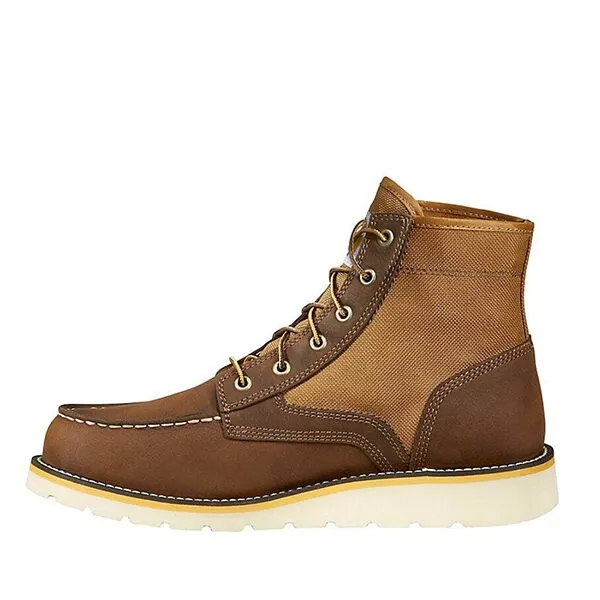 Carhartt 6 in Moc Toe Leather/Canvas Wedge Boot