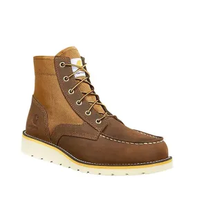 Carhartt 6 in Moc Toe Leather/Canvas Wedge Boot