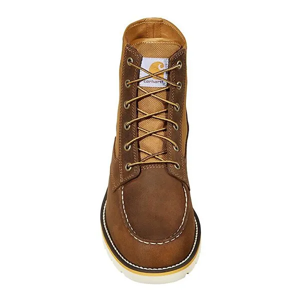 Carhartt 6 in Moc Toe Leather/Canvas Wedge Boot