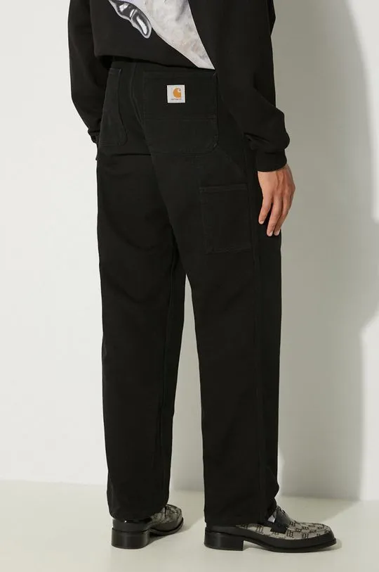 Carhartt WIP cotton trousers Single Knee Pant black color I031497.893K