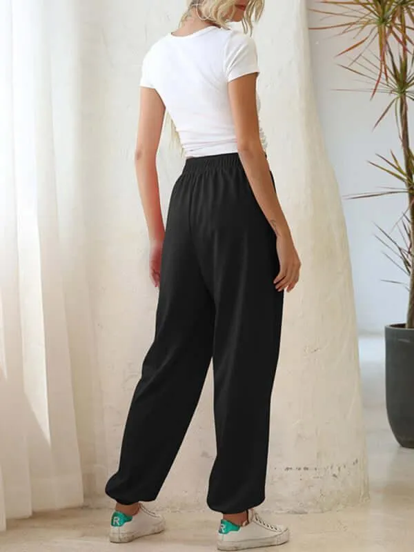 Casual Dye Fleece Women Pants