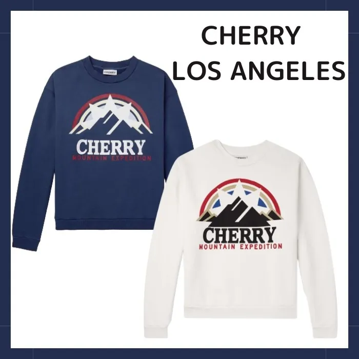 CHERRY LA  |Crew Neck Pullovers Unisex Sweat Street Style U-Neck