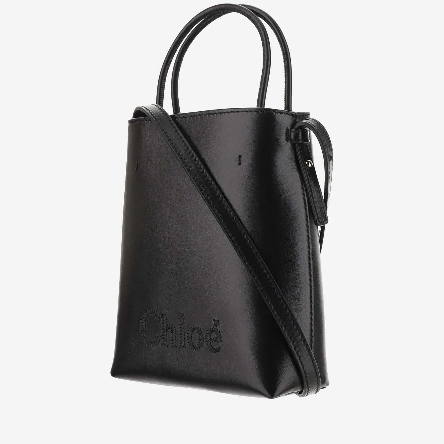 Chloè    Chloè Chloé Sense Micro Tote Bag